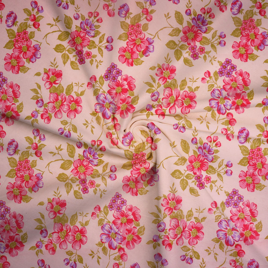 RedFlower Women's Unstitched Printed Pure Dyed Cotton Fabric Material