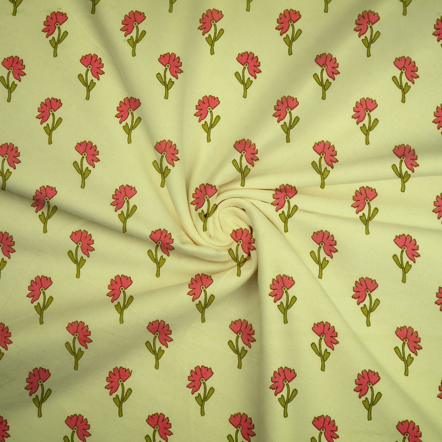 RedFlower Women's Unstitched Printed Pure Dyed Cotton Fabric Material