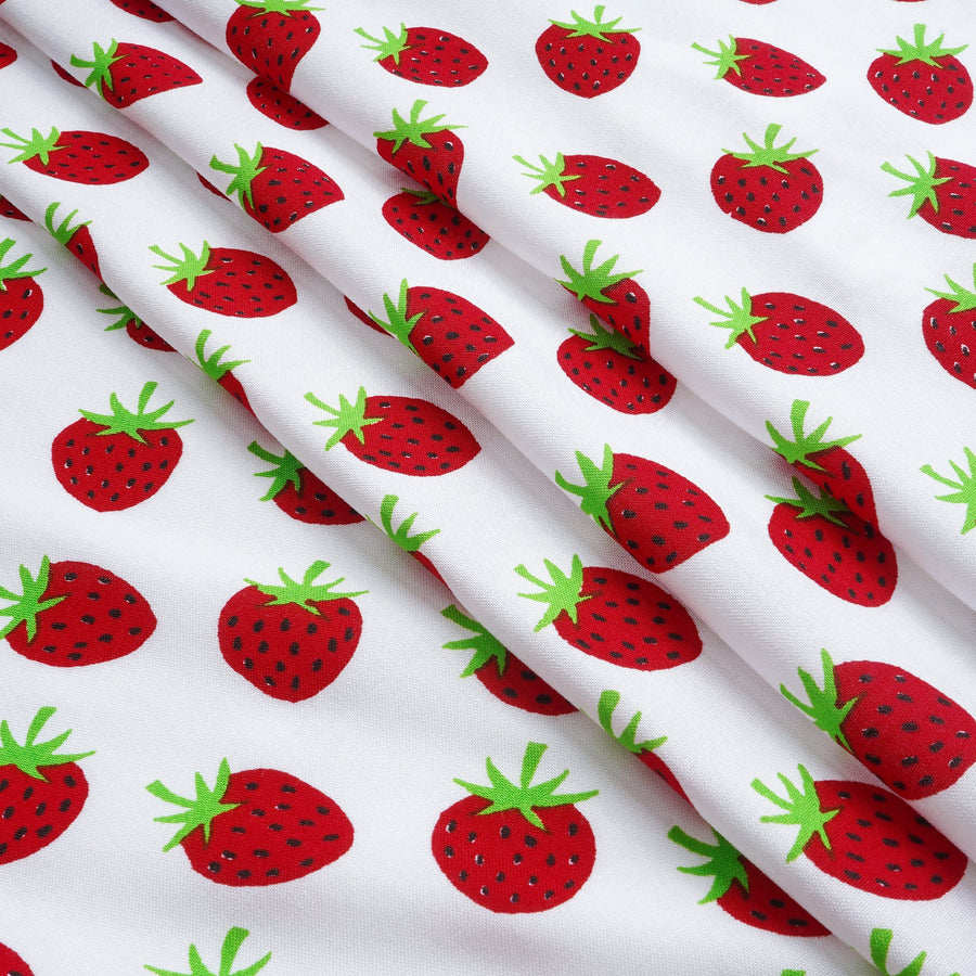 RedFlower Quirky Unstitched Printed Pure Viscose Rayon Fabric Material