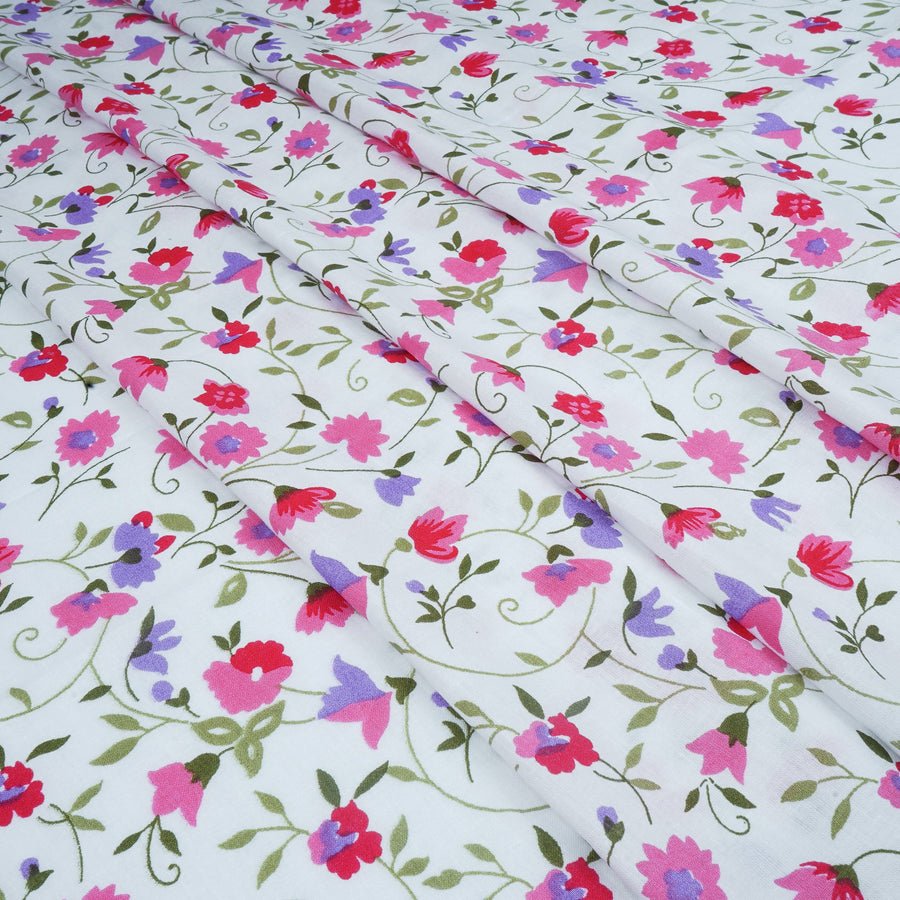 RedFlower Women's Unstitched Printed Pure Cotton Fabric Material