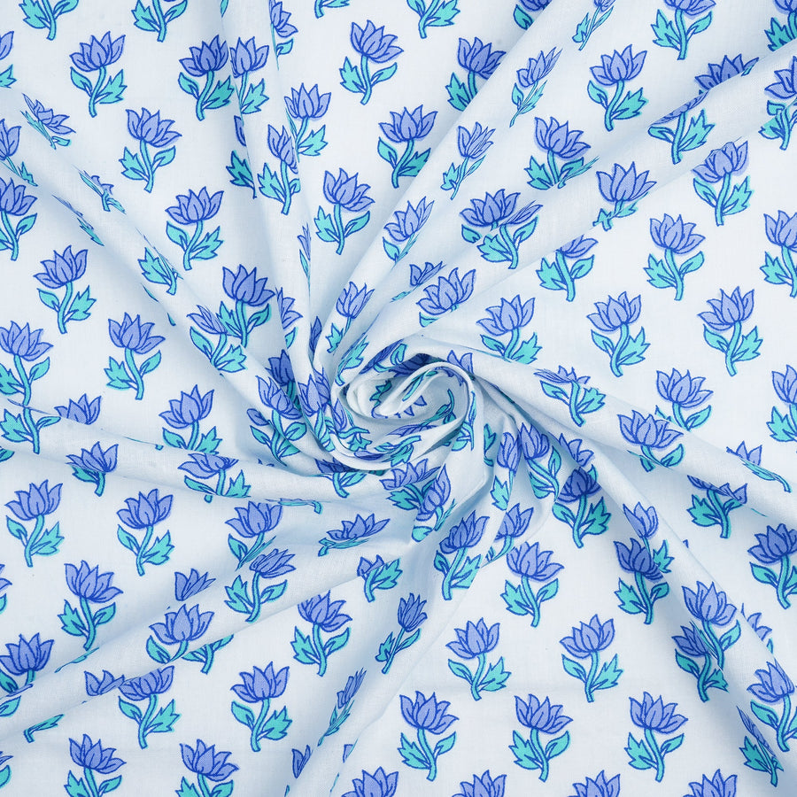 RedFlower Women's Unstitched Printed Pure Cotton Fabric Material