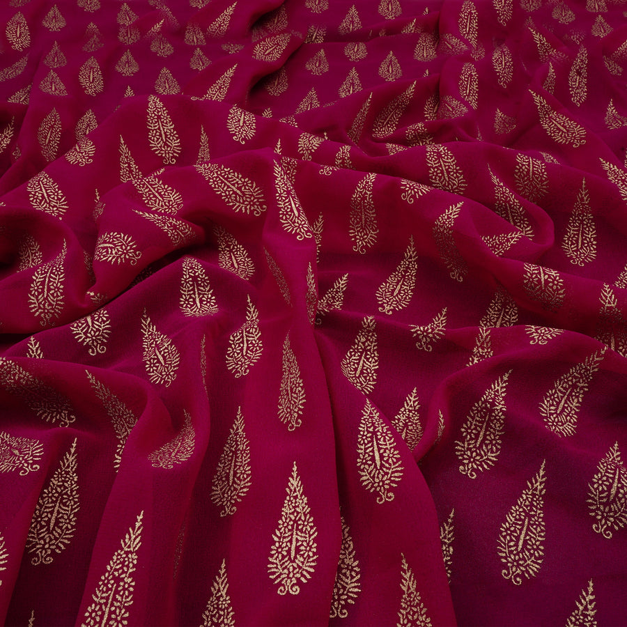 RedFlower Women's Unstitched Printed Faux Georgette Fabric Material