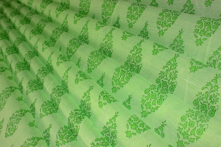 RedFlower Women's Unstitched Printed Poly Chanderi Fabric Material