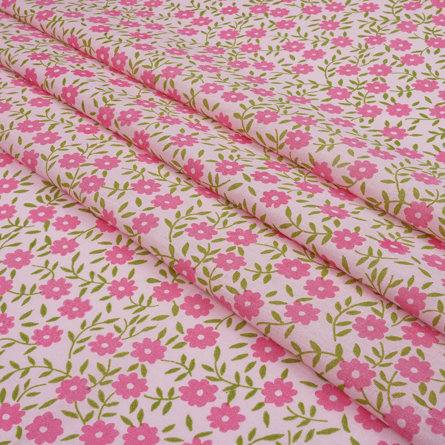RedFlower Women's Unstitched Printed Pure Dyed Cotton Fabric Material