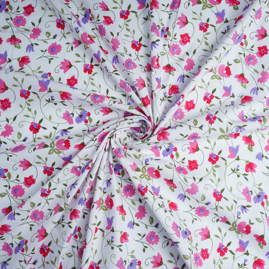RedFlower Women's Unstitched Printed Pure Cotton Fabric Material