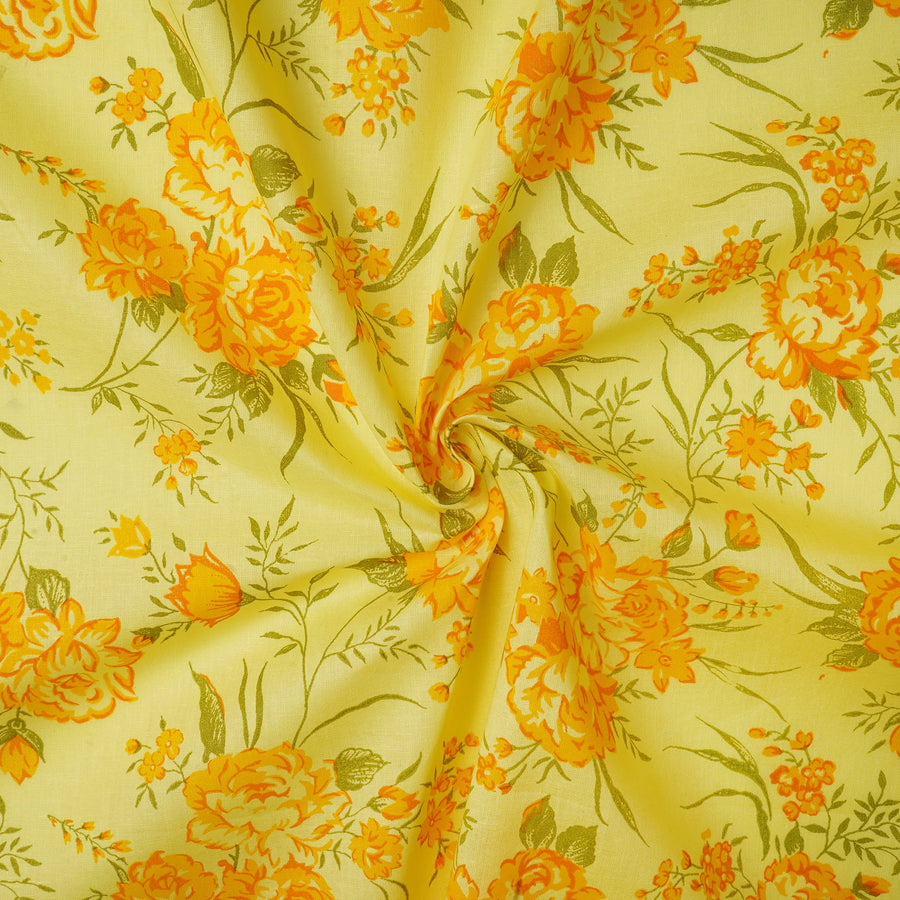 RedFlower Women's Unstitched Printed Pure Dyed Cotton Fabric Material