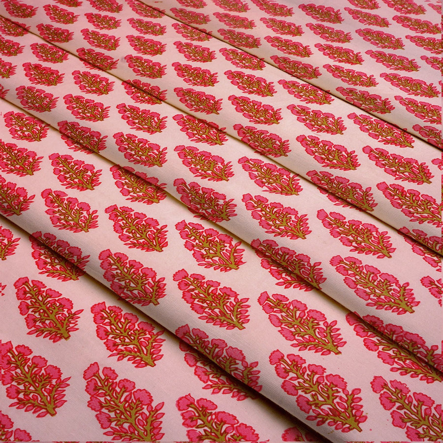 RedFlower Women's Unstitched Printed Pure Dyed Cotton Fabric Material