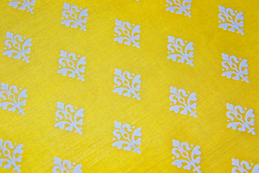 RedFlower Women's Unstitched Printed Poly Chanderi Fabric Material