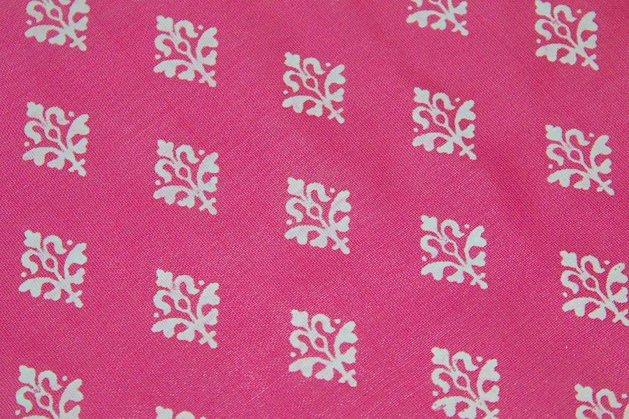 RedFlower Women's Unstitched Printed Poly Chanderi Fabric Material