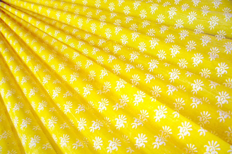 RedFlower Women's Unstitched Printed Poly Chanderi Fabric Material