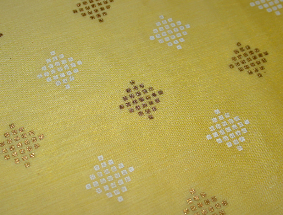 RedFlower Women's Unstitched Printed Poly Chanderi Fabric Material