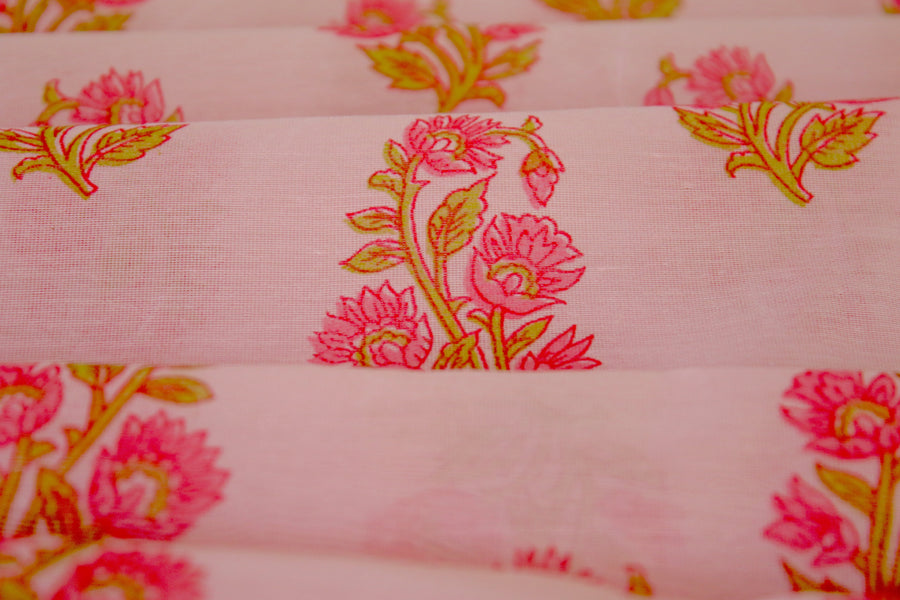RedFlower Women's Unstitched Printed Poly Chanderi Fabric Material