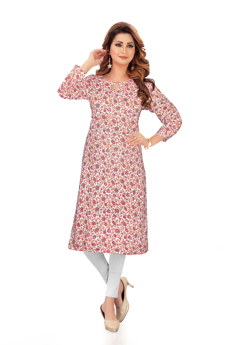 RedFlower Women's Readymade Printed Kurti Top